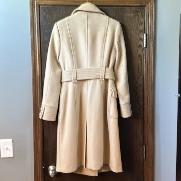 Bebe Wool Cream Double-Breasted Coat - Picture 2 of 2